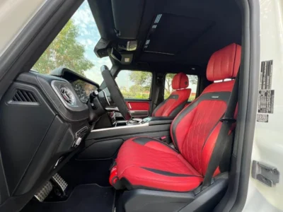 2019 Mercedes-Benz G 63 AMG 8 Cylinders Engine White Red SUV 4WD