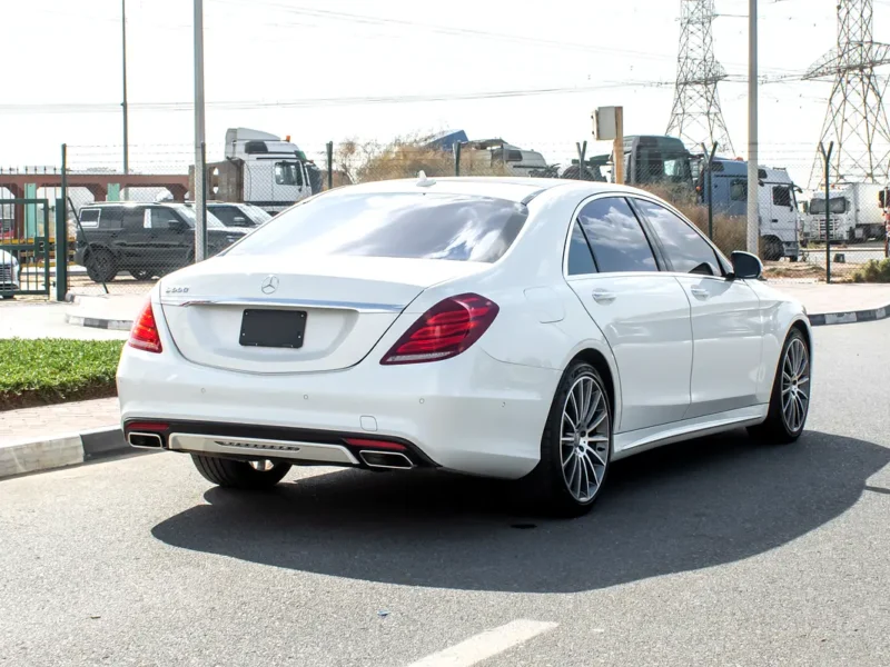 2015 Mercedes-Benz S-Class S 500l 8 Cylinders Petrol Engine White Black Sedan