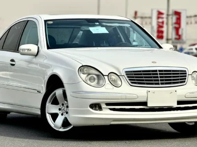 2002 Mercedes-Benz E-Class E 320 6 Cylinders Engine White Black Sedan Clean Title
