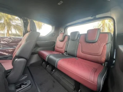 2025 Infiniti QX80 Autograph Bench Chairs 3.5L 6 Cylinders Engine Black Red SUV