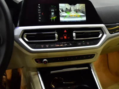 2020 BMW 3-Series 320i 4 Cylinders Engine Blue Beige Sedan