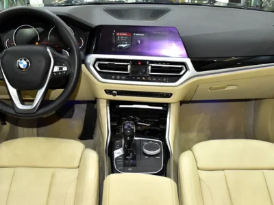 2020 BMW 3-Series 320i 4 Cylinders Engine Blue Beige Sedan