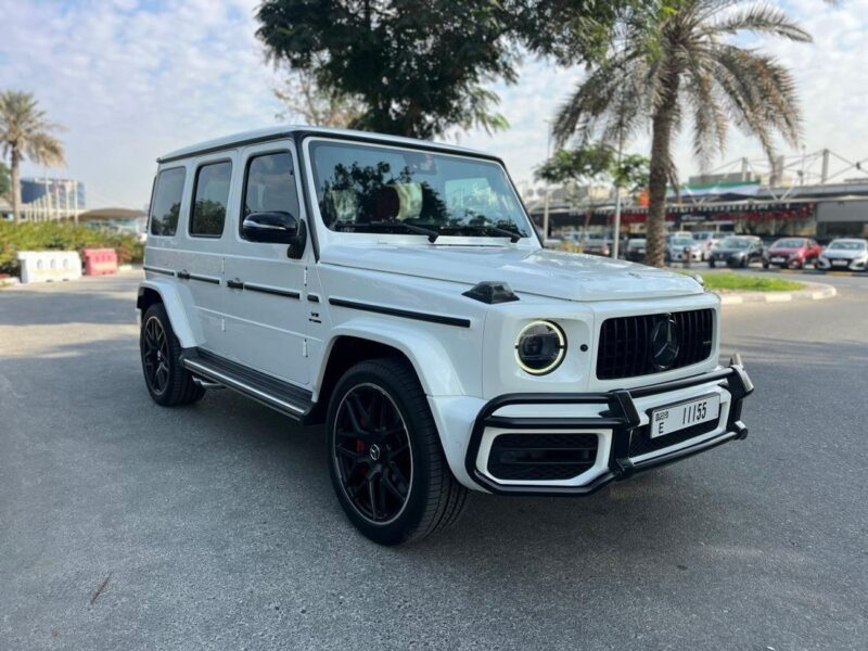 2019 Mercedes-Benz G 63 AMG 8 Cylinders Engine White Red SUV 4WD