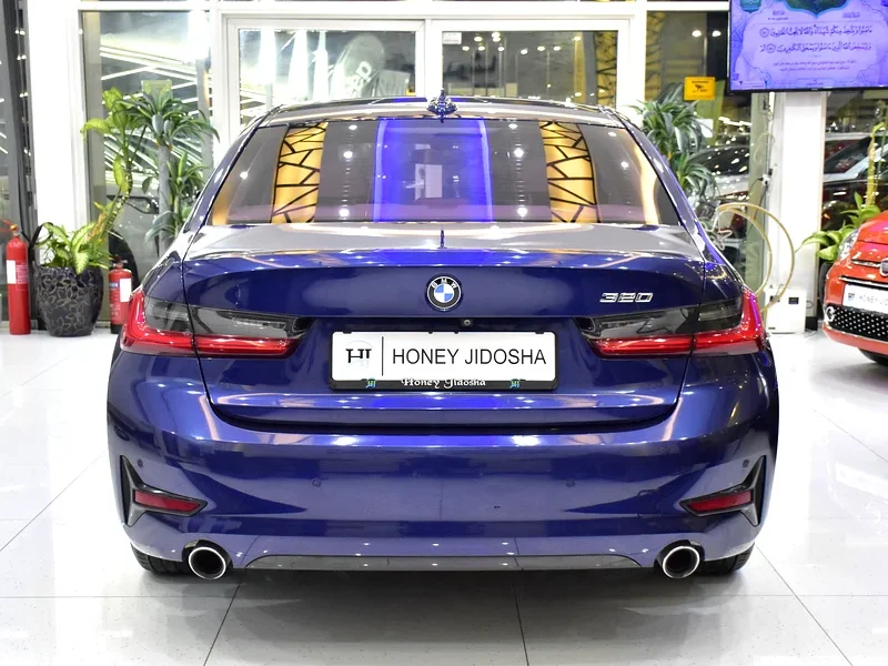 2020 BMW 3-Series 320i 4 Cylinders Engine Blue Beige Sedan