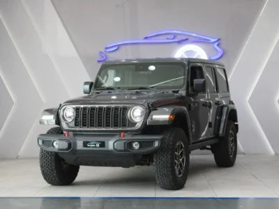 2024 Jeep Wrangler Rubicon 3.6 Liter 6 Cylinder Engine Grey Black SUV