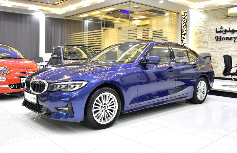 2020 BMW 3-Series 320i 4 Cylinders Engine Blue Beige Sedan
