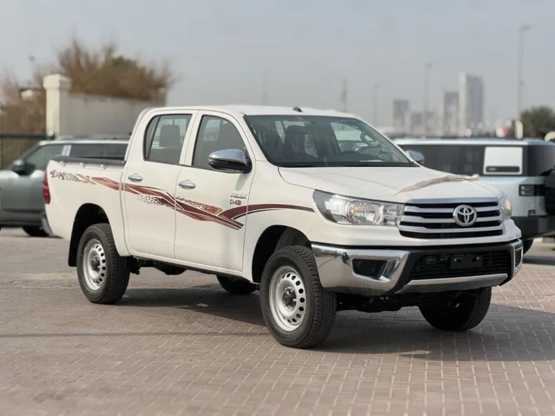 2026 Toyota Hilux 2.4 L 4 Cylinders Engine White Red Pick Up Truck