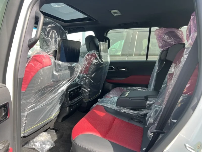 2025 Toyota Land Cruiser VXR 3.3L 6 Cylinder Engine Diesel White Red SUV