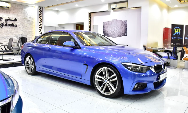2019 BMW 4-Series 420i Convertible 4 Cylinder Engine Blue Red GCC Specs