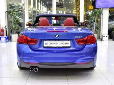 2019 BMW 4-Series 420i Convertible 4 Cylinder Engine Blue Red GCC Specs