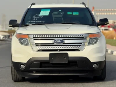 2012 Ford Explorer XLT 4 Cylinders Engine White Black SUV CLEAN CAR