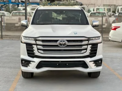 2025 Toyota Land Cruiser VXR 3.3L 6 Cylinder Engine Diesel White Red SUV