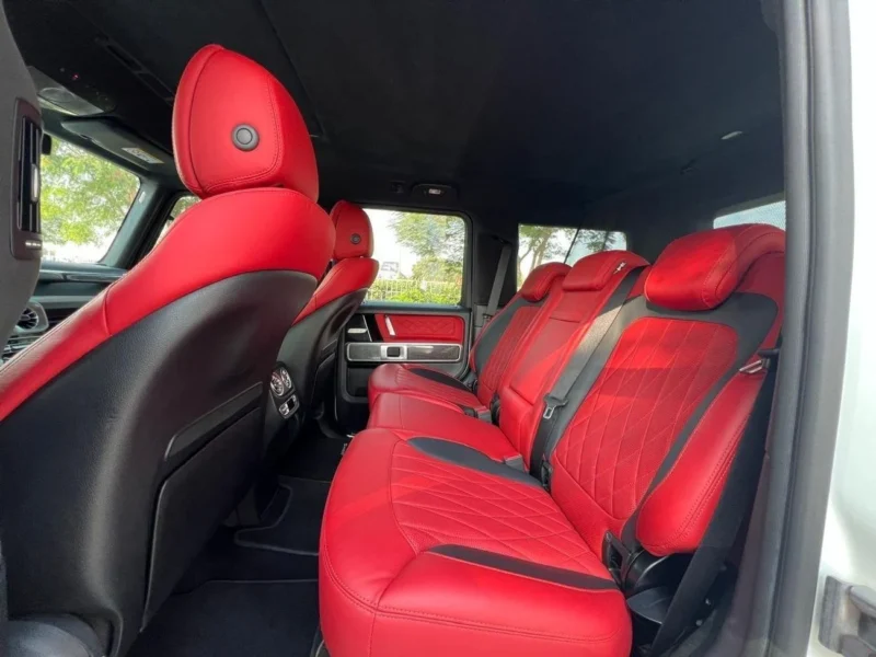 2019 Mercedes-Benz G 63 AMG 8 Cylinders Engine White Red SUV 4WD