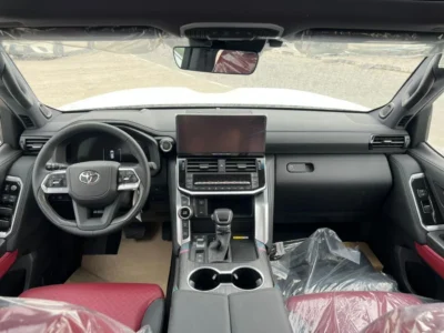 2025 Toyota Land Cruiser VXR 3.3L 6 Cylinder Engine Diesel White Red SUV