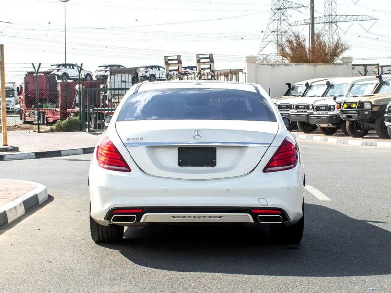 2015 Mercedes-Benz S-Class S 500l 8 Cylinders Petrol Engine White Black Sedan