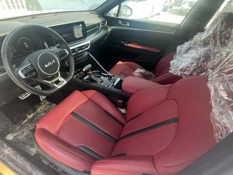 2023 Kia K5 2.5 Liter GDI GT-LINE 4 Cylinders Petrol Engine White Red Sedan