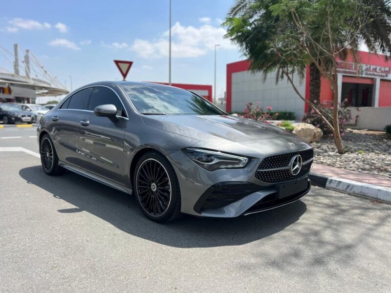 2024 Mercedes-Benz CLA 250 AMG Kit 4 Cylinders Engine Grey Red Sedan GCC