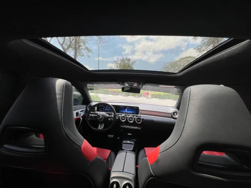 2024 Mercedes-Benz CLA 250 AMG Kit 4 Cylinders Engine Grey Red Sedan GCC