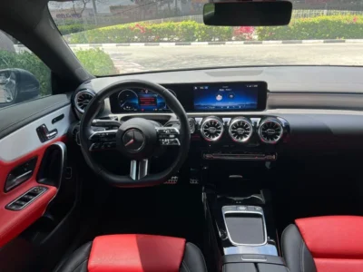 2024 Mercedes-Benz CLA 250 AMG Kit 4 Cylinders Engine Grey Red Sedan GCC