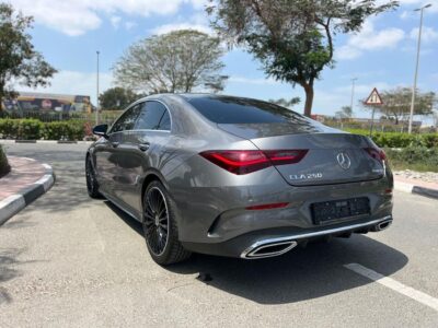 2024 Mercedes-Benz CLA 250 AMG Kit 4 Cylinders Engine Grey Red Sedan GCC