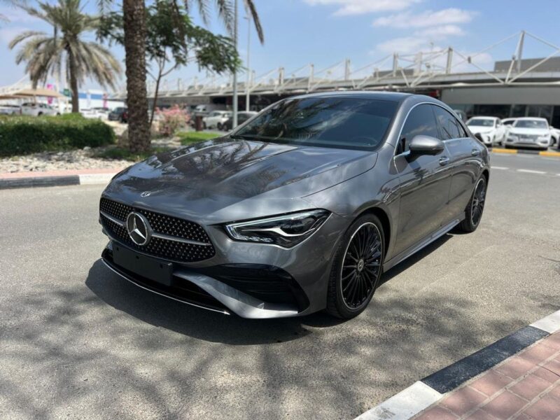 2024 Mercedes-Benz CLA 250 AMG Kit 4 Cylinders Engine Grey Red Sedan GCC