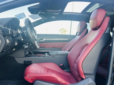 2014 Mercedes-Benz E550 Coupe 4.7 litres V8 Engine Black Red RWD