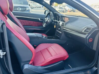 2014 Mercedes-Benz E550 Coupe 4.7-liter twin-turbo V8 Engine Black Red