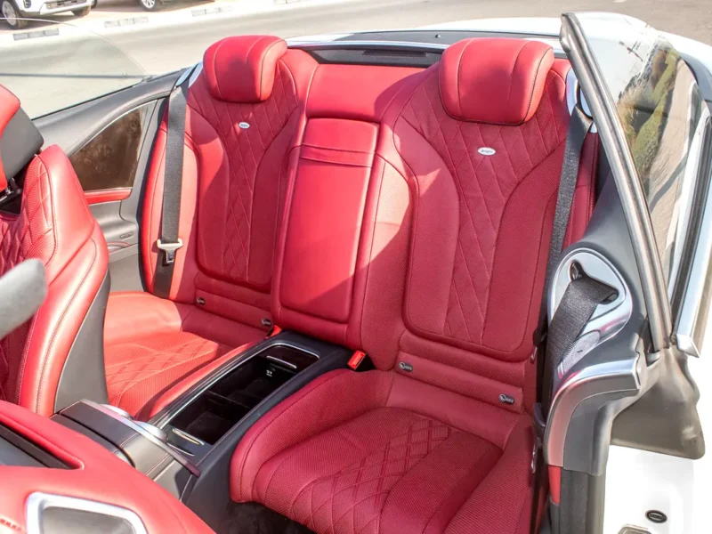 2017 Mercedes-Benz S-Class S 550 4Matic Coupe 8 Cylinder Engine White Red