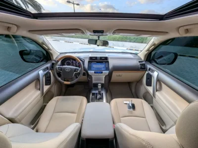 2021 Toyota Prado VXR V6 Engine 4.0 Liter Silver Beige SUV GCC Specs