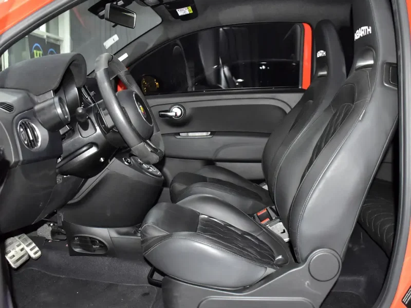 2023 Abarth 695 Turismo 4 Cylinders Engine Orange Black Hatchback
