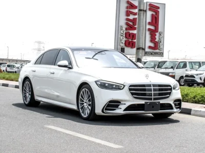 2022 Mercedes-Benz S-Class S 500l 6 Cylinder Engine Petrol White Black Sedan