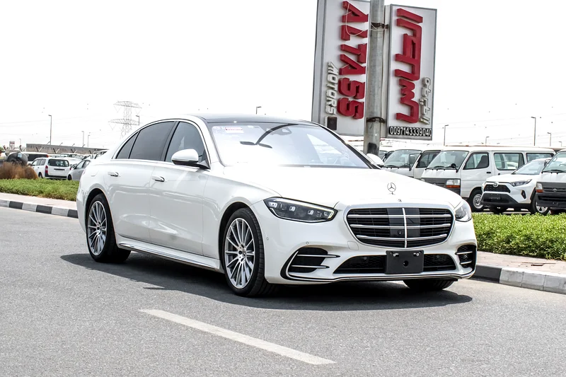 2022 Mercedes-Benz S-Class S 500l 6 Cylinder Engine Petrol White Black Sedan