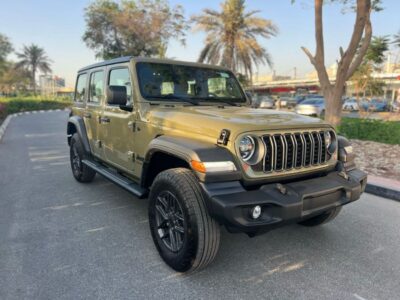 2025 Jeep Wrangler Unlimited Sport S 2.0L Turbo 4 Cylinder Engine A/T Green Grey SUV