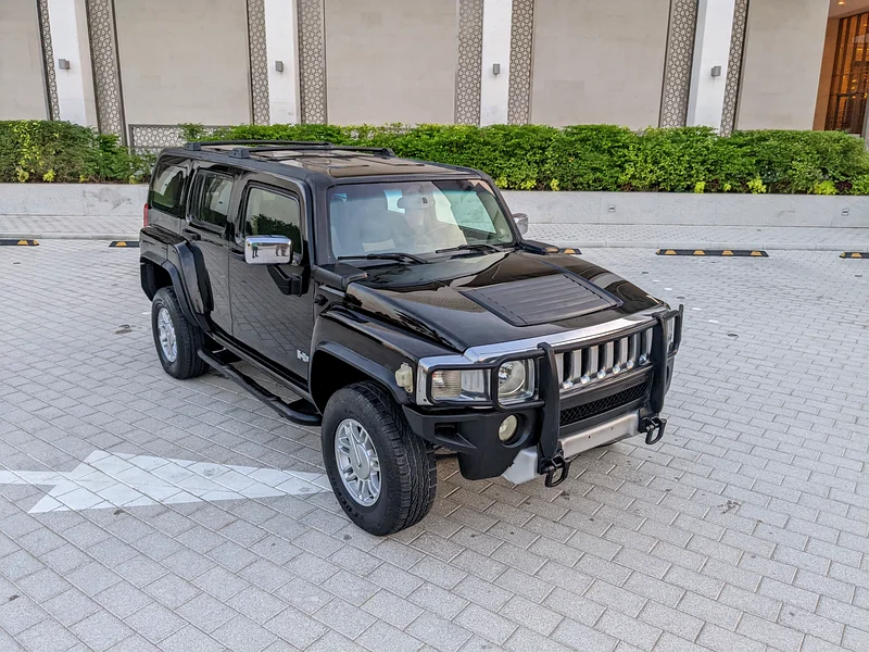 2008 Hummer H3 Other 5 Cylinder Engine Petrol Black SUV GCC Specs