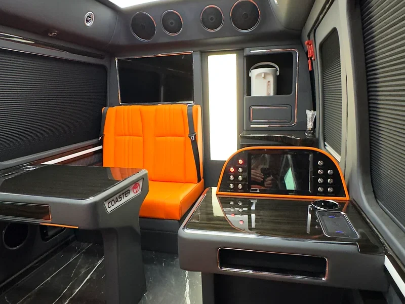 2025 Toyota Coaster Other 6 Cylinders Engine Black Orange Van MT GCC Specs