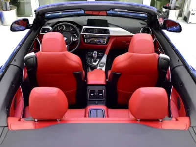 2019 BMW 4-Series 420i Convertible 4 Cylinder Engine Blue Red GCC Specs