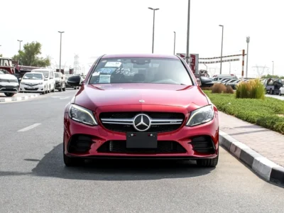2021 Mercedes-Benz C-Class C43 AMG 6 Cylinder Engine Red Black Sedan