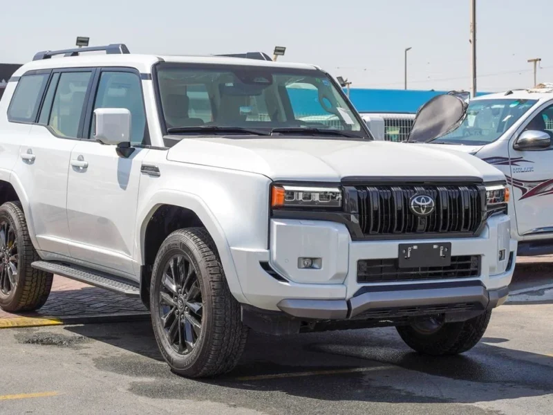 2025 Toyota Prado 2.4L 4 Cylinder Engine TURBO White Beige SUV