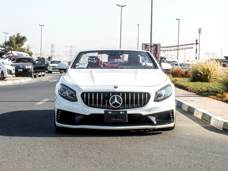2017 Mercedes-Benz S-Class S 550 4Matic Coupe 8 Cylinder Engine White Red