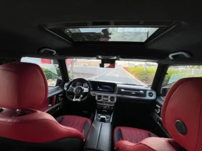 2019 Mercedes-Benz G 63 AMG 8 Cylinders Engine White Red SUV 4WD