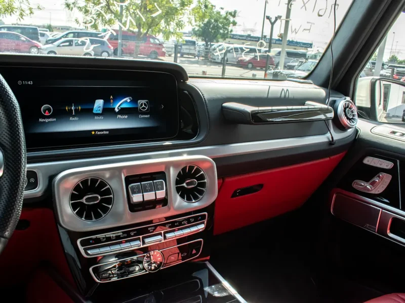 2020 Mercedes-Benz G-Class G 63 AMG 8 Cylinders Engine White Red SUV