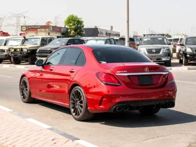 2019 Mercedes-Benz C-Class C43 AMG 6 Cylinders Engine Petrol Red Black Sedan