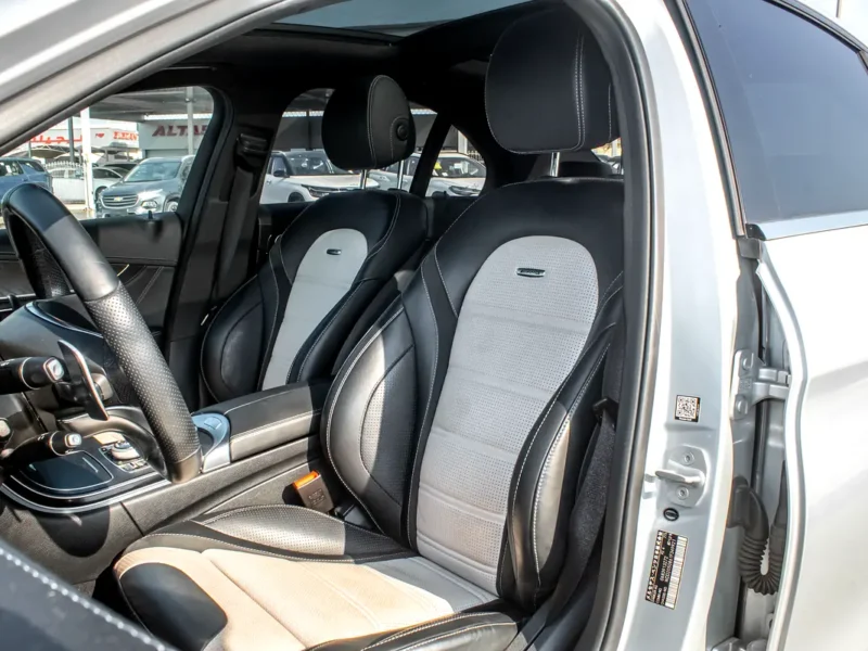 2016 Mercedes-Benz C-Class C63 S AMG 8 Cylinder Engine Silver Black Sedan