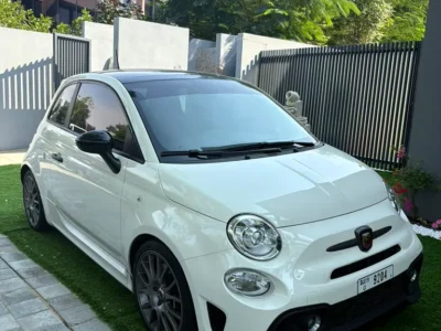 2023 Abarth 695 Turismo 4 Cylinder Petrol Engine White Black Hatchback GCC