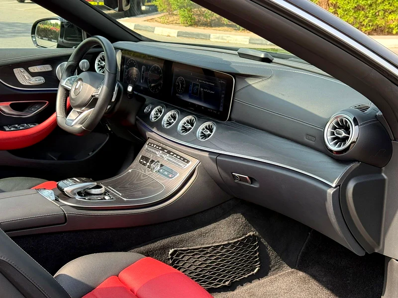 2018 Mercedes-Benz E-Class E400 6 Cylinders Petrol Engine Black Red Convertible