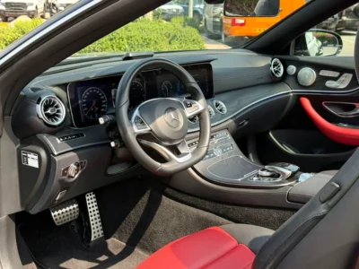 2018 Mercedes-Benz E-Class E400 6 Cylinders Petrol Engine Black Red Convertible