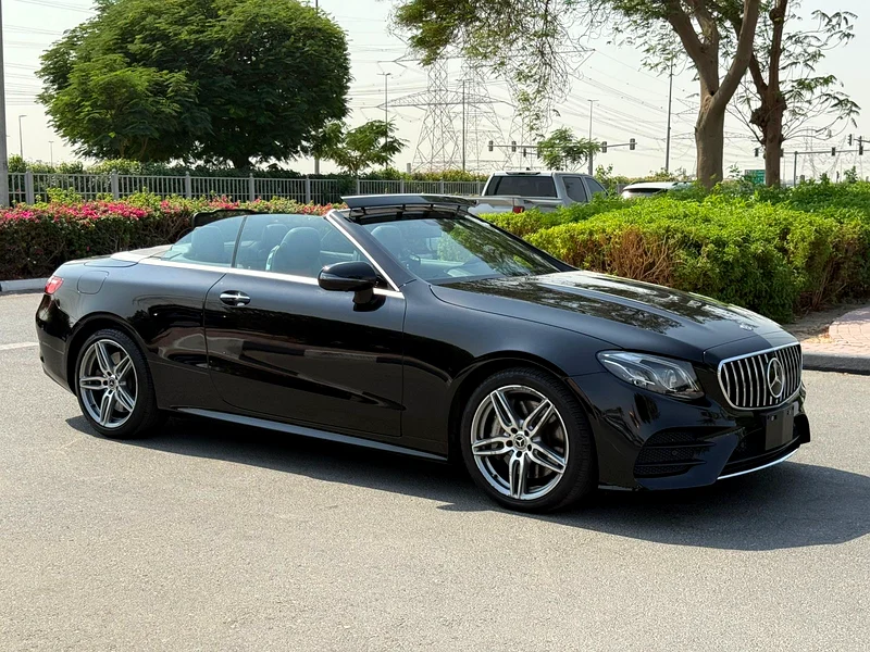 2018 Mercedes-Benz E-Class E400 6 Cylinders Petrol Engine Black Red Convertible