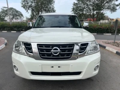 2017 Nissan Patrol LE Platinum 5.6L 8 Cylinders Petrol Engine White Tan SUV