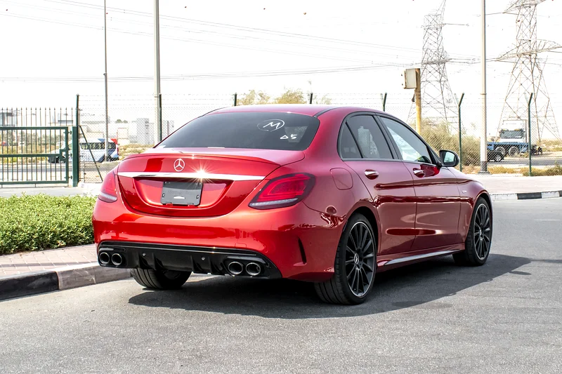 2021 Mercedes-Benz C-Class C43 AMG 6 Cylinder Engine Red Black Sedan