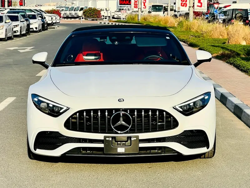 2023 Mercedes-Benz SL-Class SL 43 AMG 4 Cylinder Engine White Red Coupe